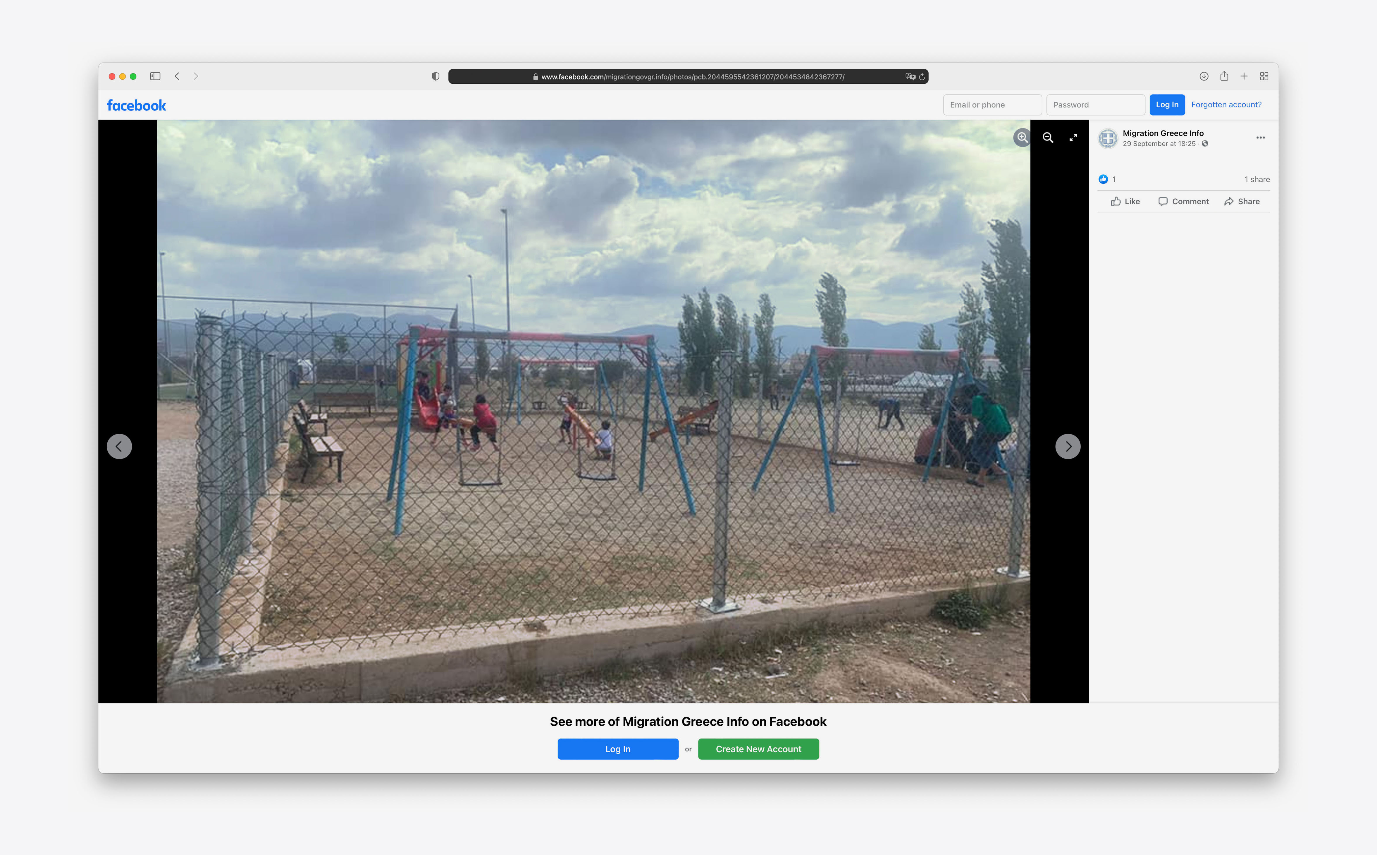 Migration Greece Info auf Facebook